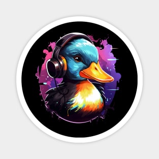 Duck with Headphones Magnet